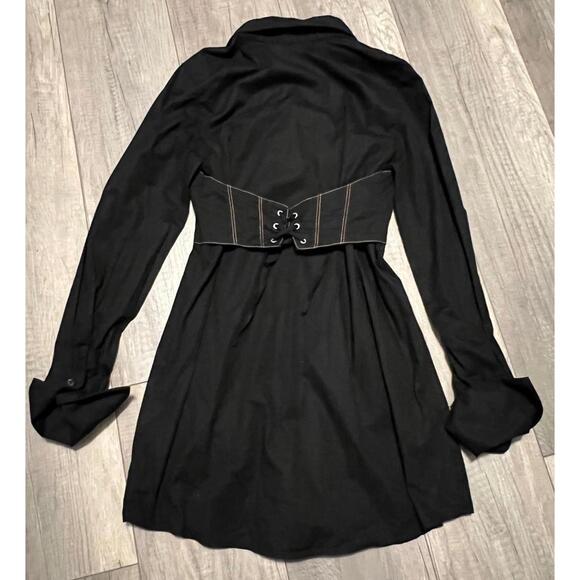 Urban Outfitters Coastal Cowgirl Shirt Dress with Corset Detail,  Small - Picture 2 of 7